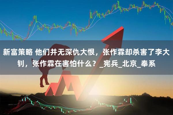 新富策略 他们并无深仇大恨，张作霖却杀害了李大钊，张作霖在害怕什么？_宪兵_北京_奉系