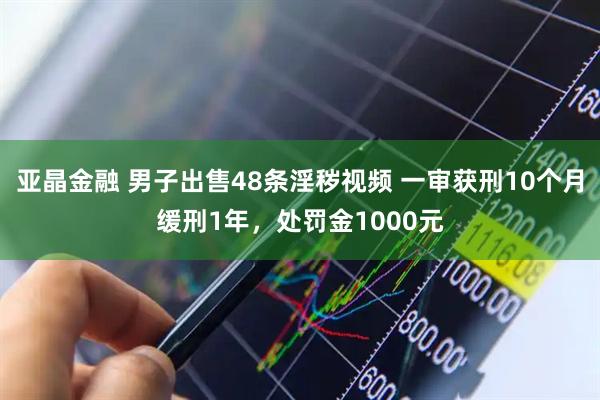 亚晶金融 男子出售48条淫秽视频 一审获刑10个月缓刑1年，处罚金1000元